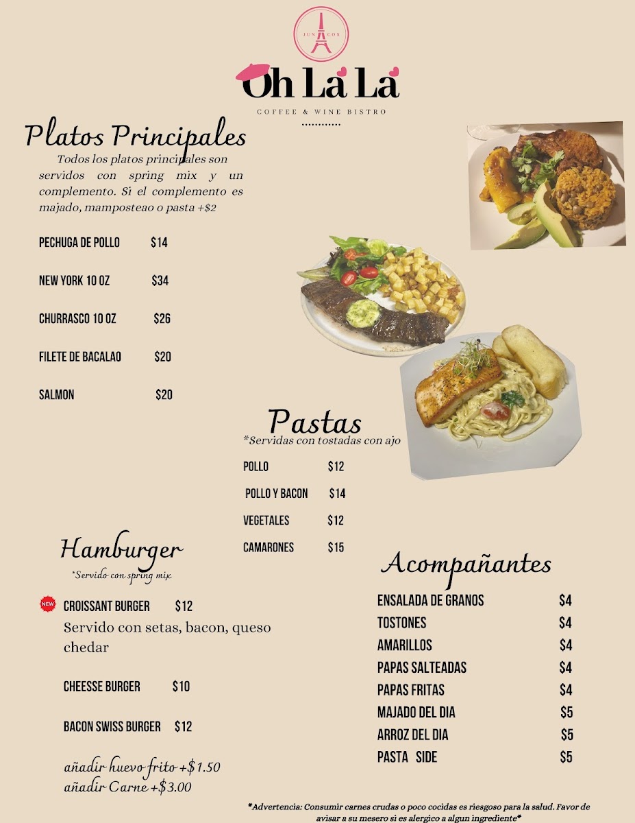 Menu Oh Lala Coffee & Wine Bistro-7