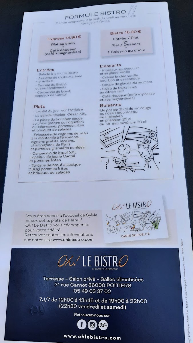 Menu Oh Le Bistro-10