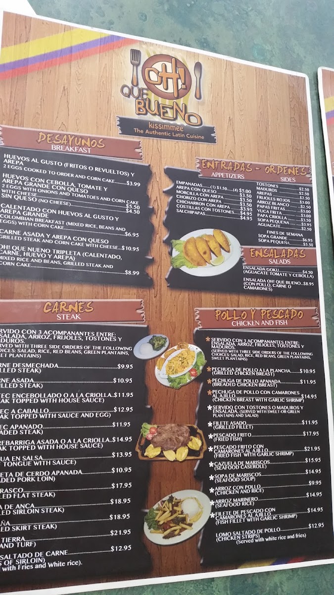 Menu Oh Que Bueno Restaurant And Bakery-6