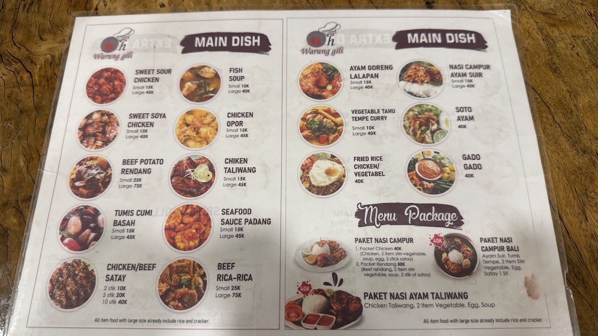Menu Oh Warung Gili-1