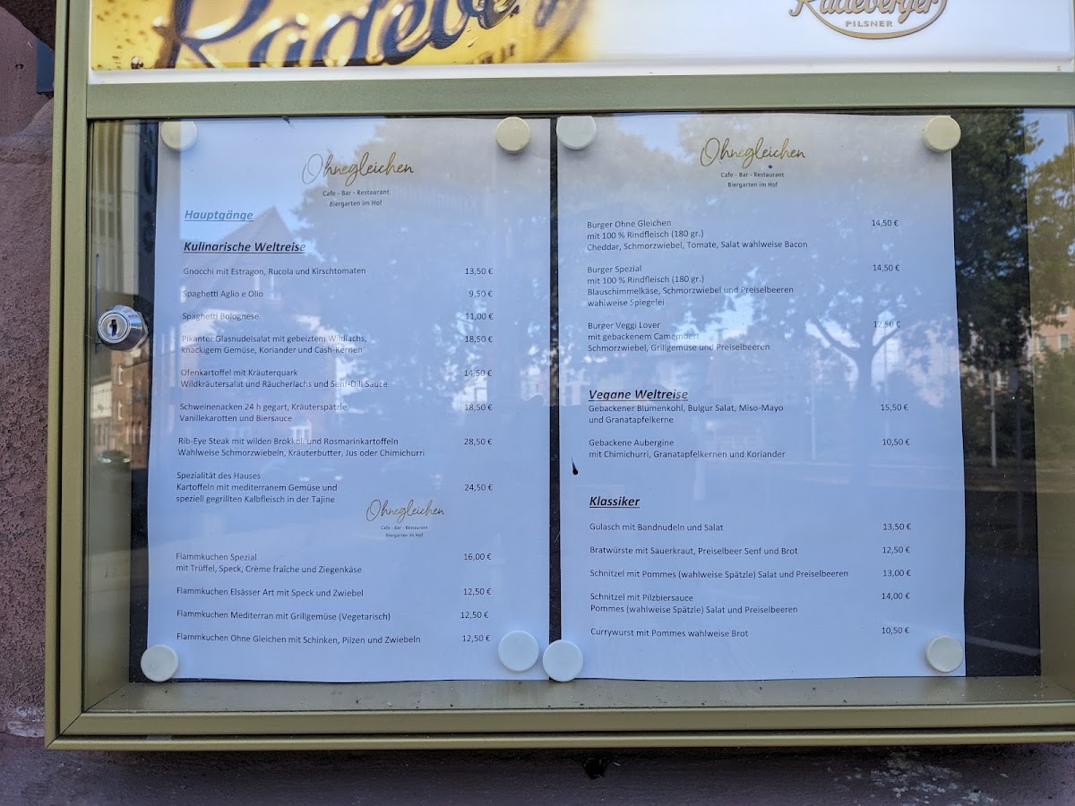 Menu Ohnegleichen Worms - Restaurant - Café - Bar-9
