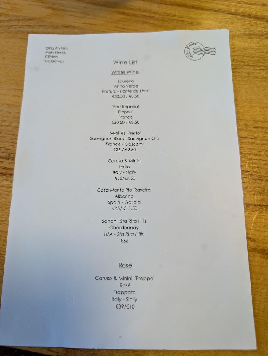 Menu Oifig An Fish-5