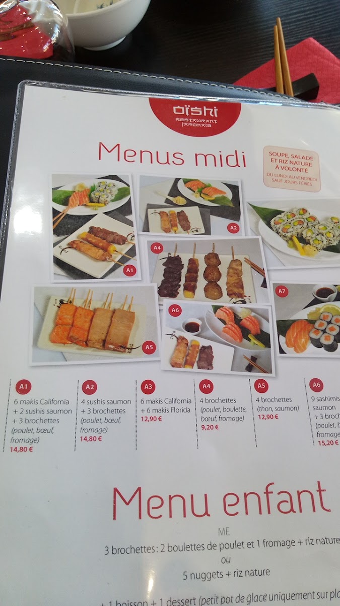 Menu Oishi-9