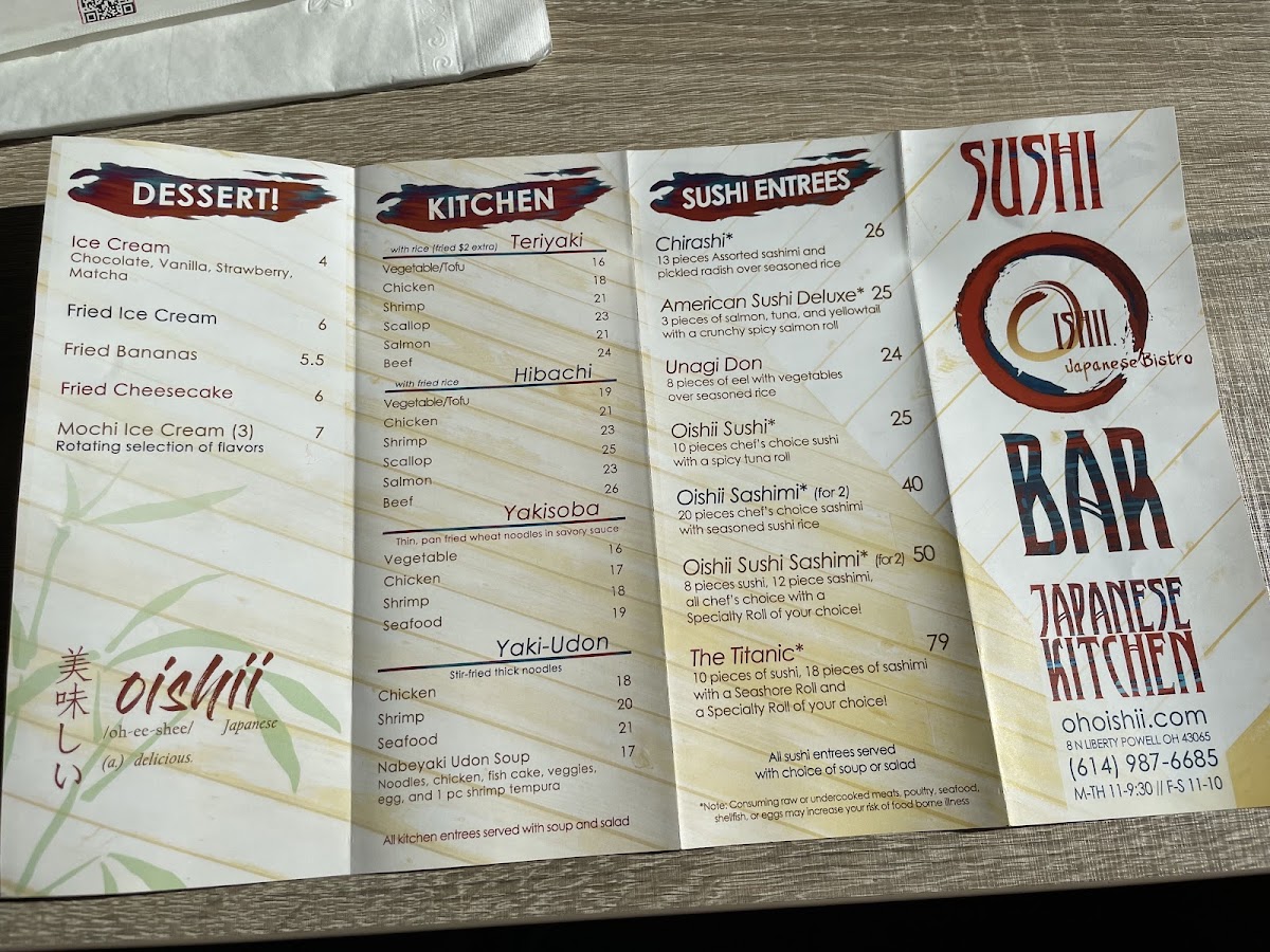 Menu Oishii Japanese Bistro-9