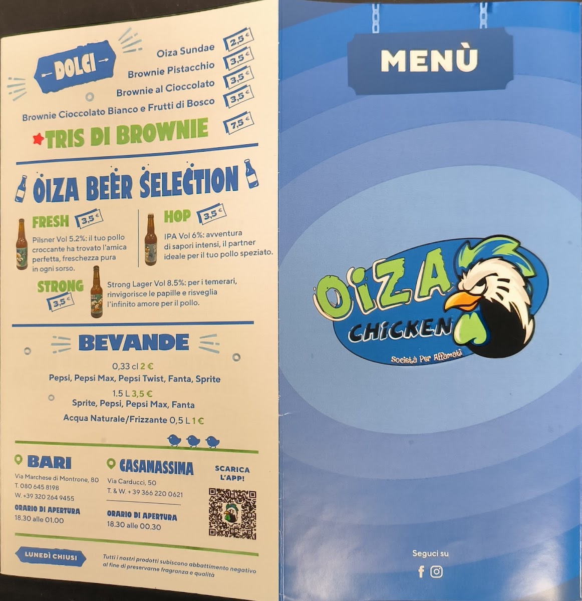 Menu Oiza Chicken - Casamassima-2