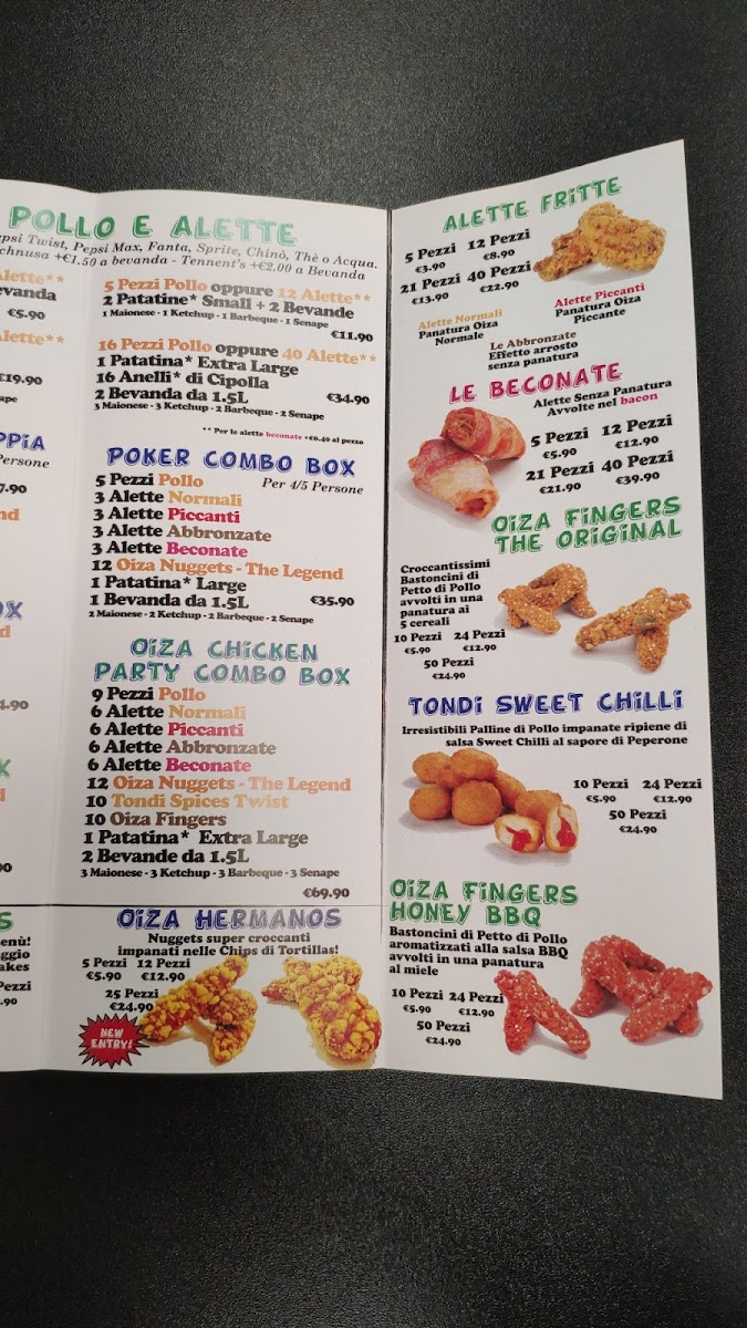 Menu Oiza Chicken - Casamassima-3
