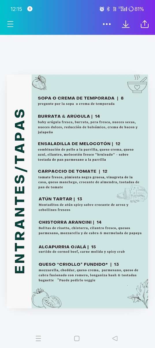 Menu Ojalá Restaurant & Bar-4