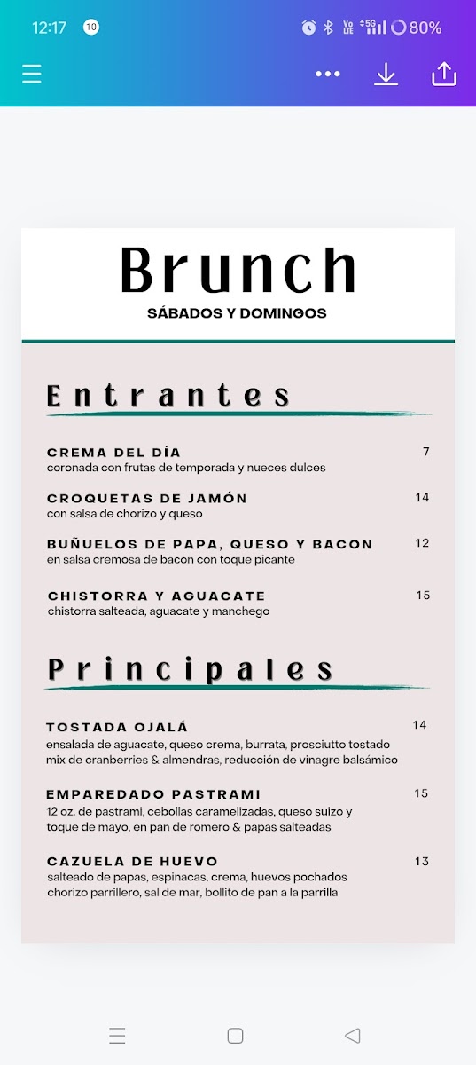Menu Ojalá Restaurant & Bar-7