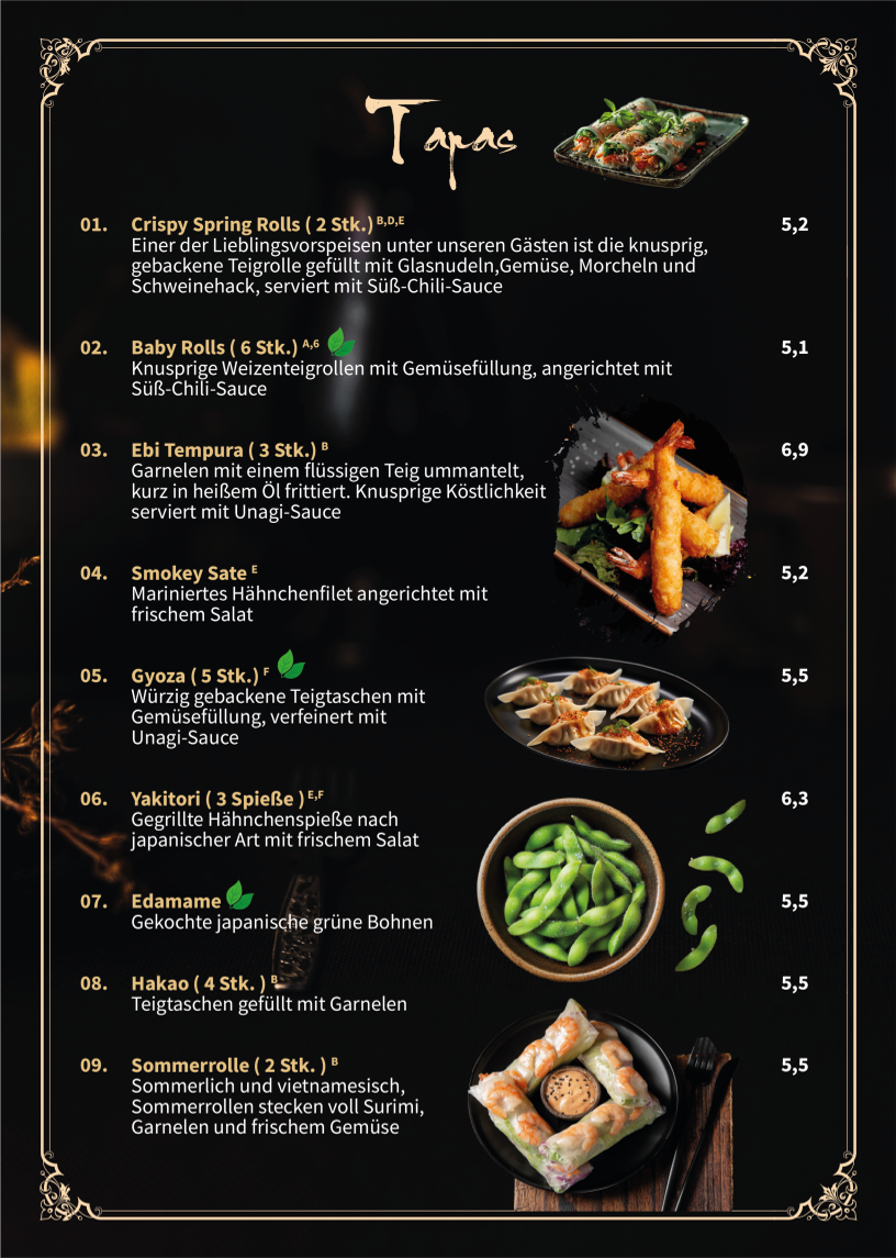Menu Oji Long-7