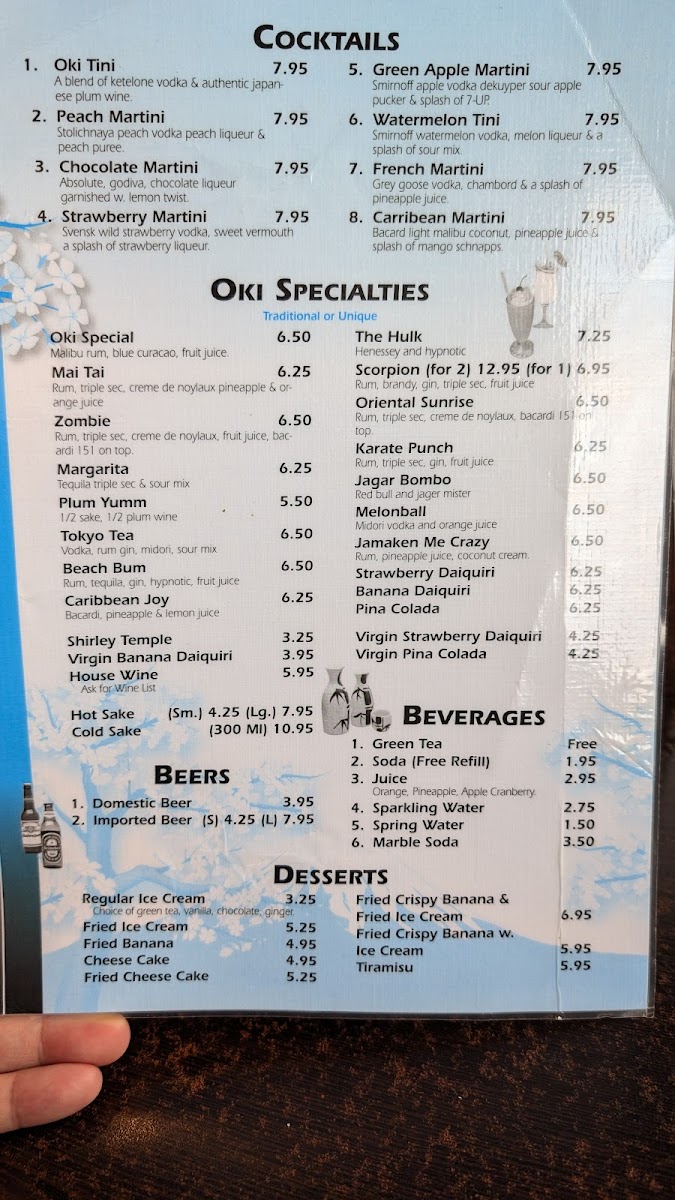 Menu Oki Asian Bistro-10