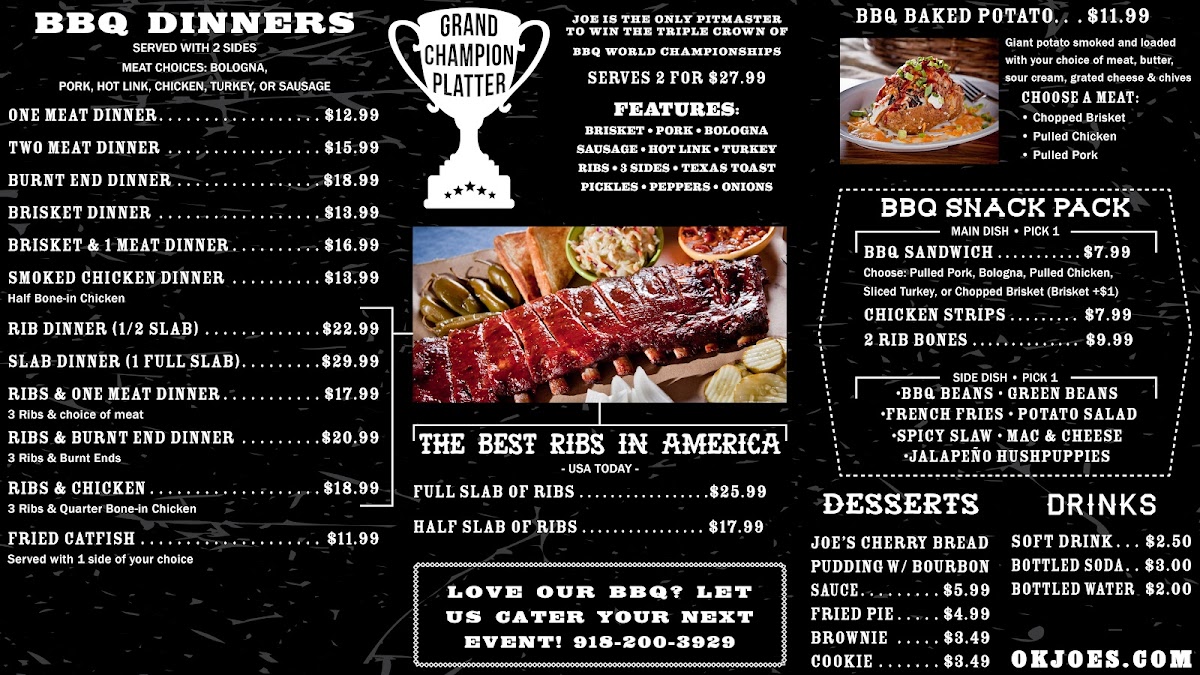 Menu Oklahoma Joe’S Barbecue & Catering - Broken Arrow-1