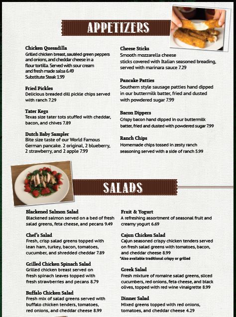Menu Ol' South Pancake House-4