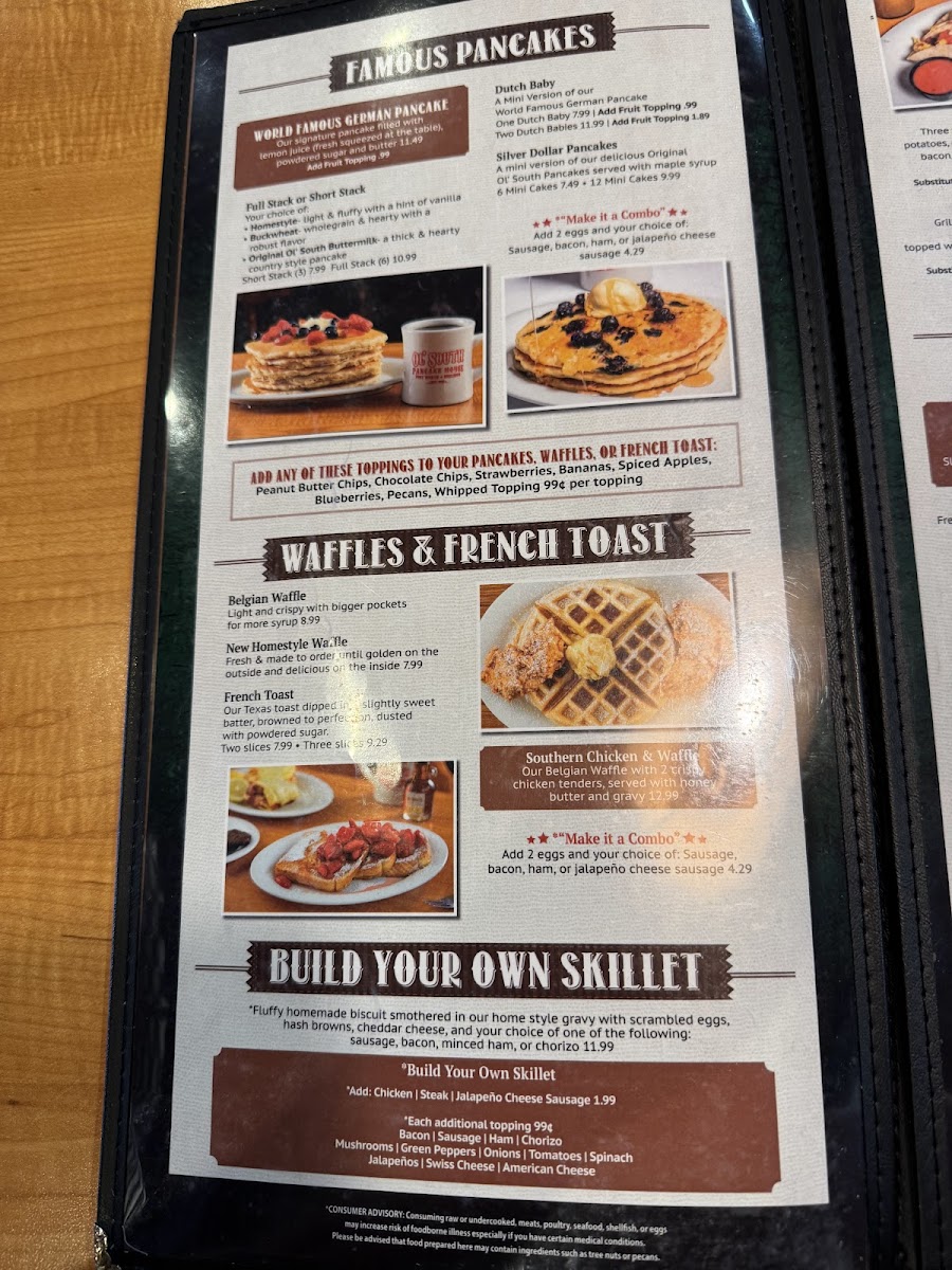 Menu Ol' South Pancake House-8