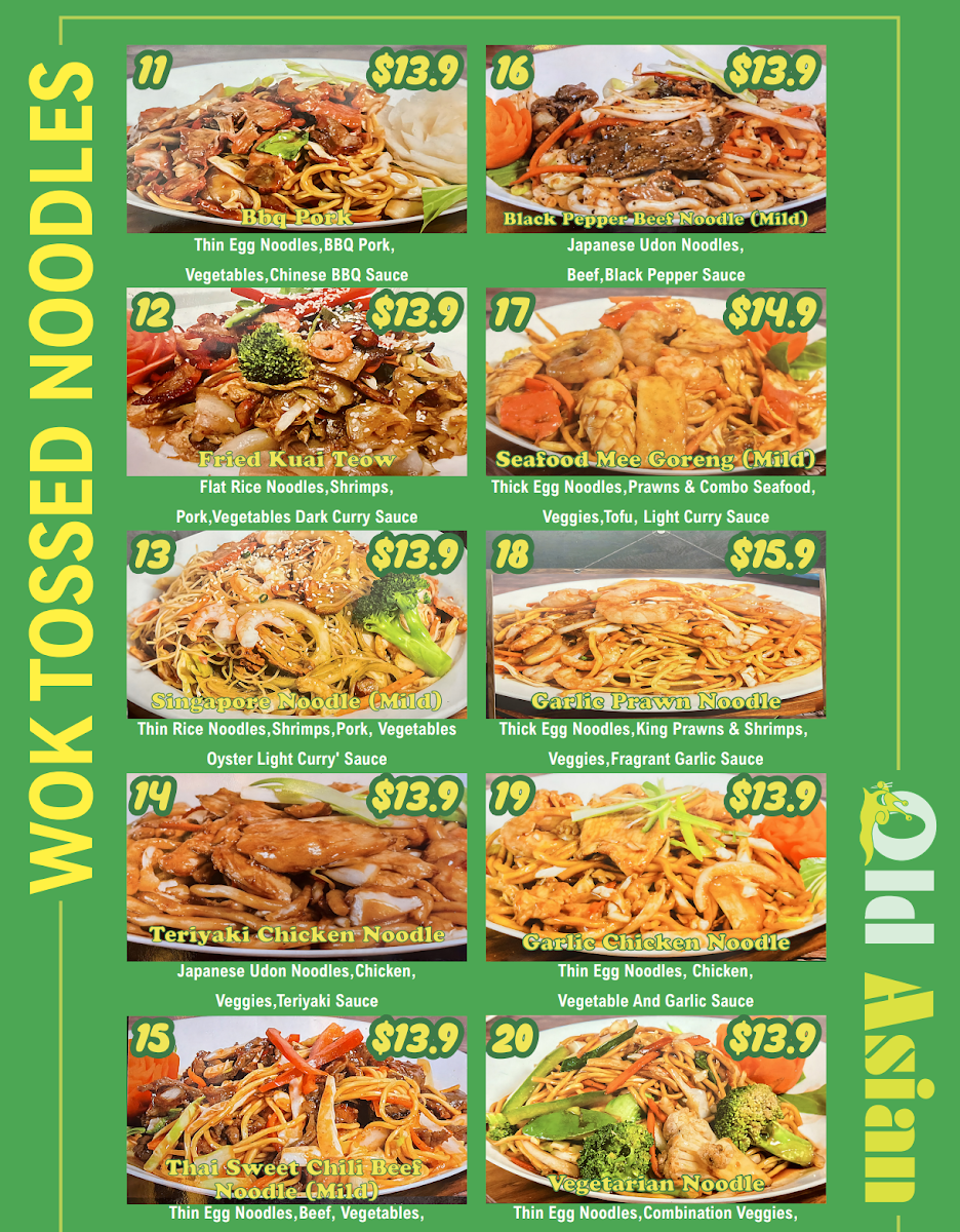 Menu Old Asian Kallangur-4