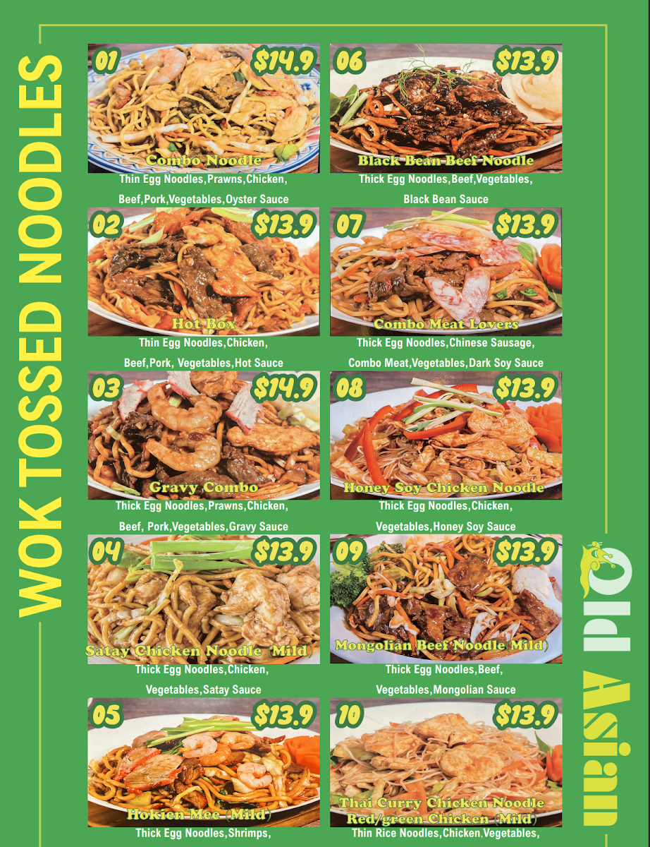 Menu Old Asian Kallangur-5