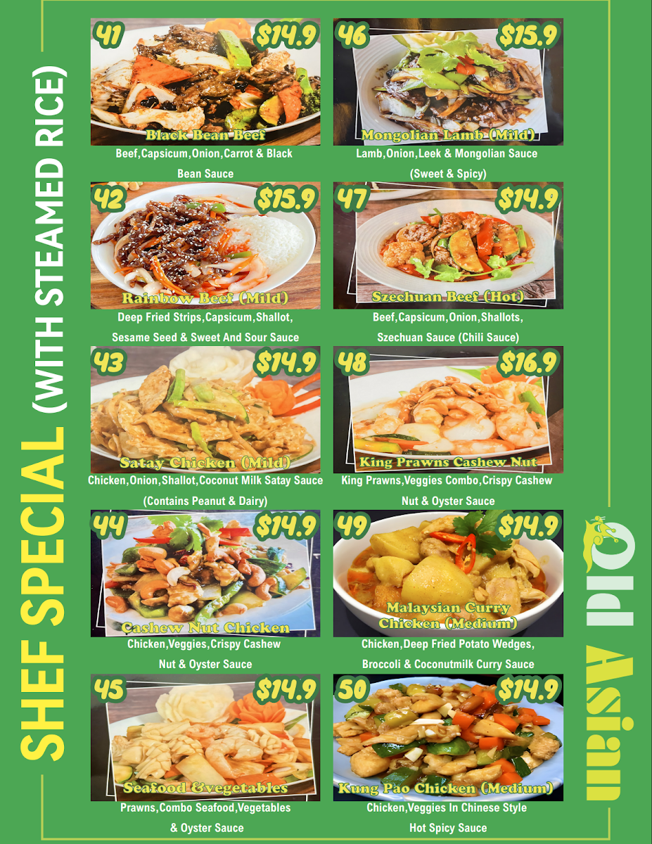Menu Old Asian Kallangur-6