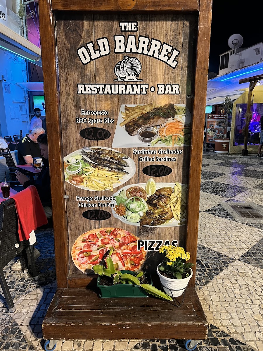 Menu Old Barrel Restaurant Bar-1