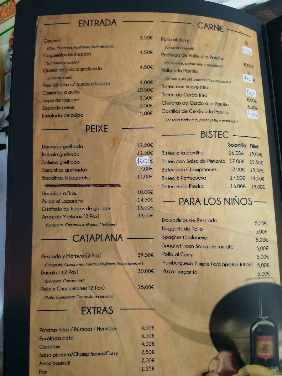 Menu Old Barrel Restaurant Bar-2