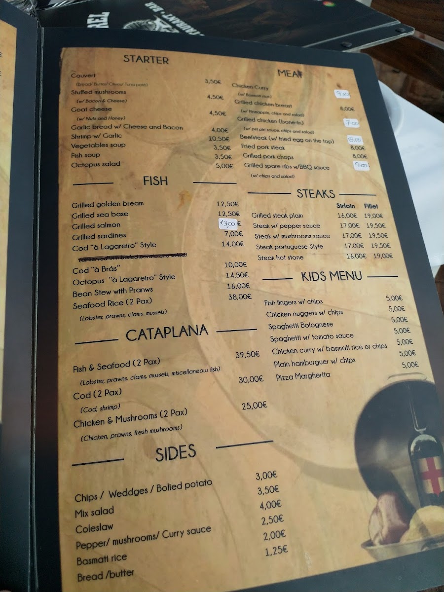 Menu Old Barrel Restaurant Bar-8