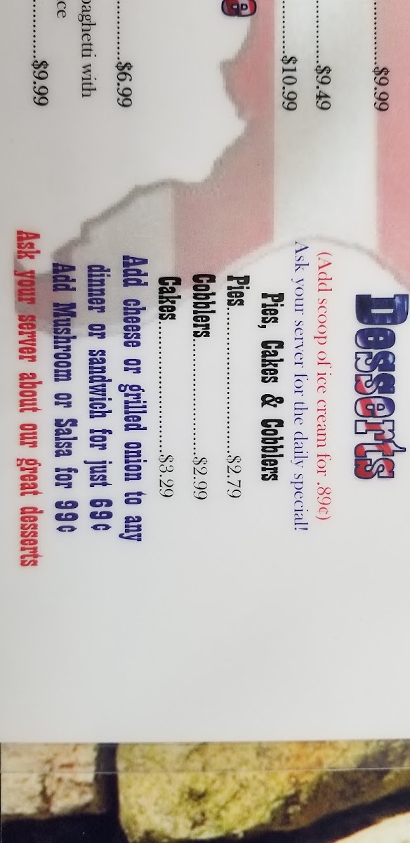 Menu Old Glory-10