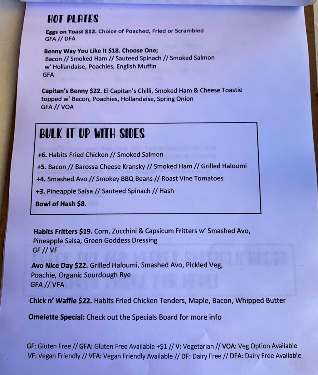 Menu Old Habits Cafe-6