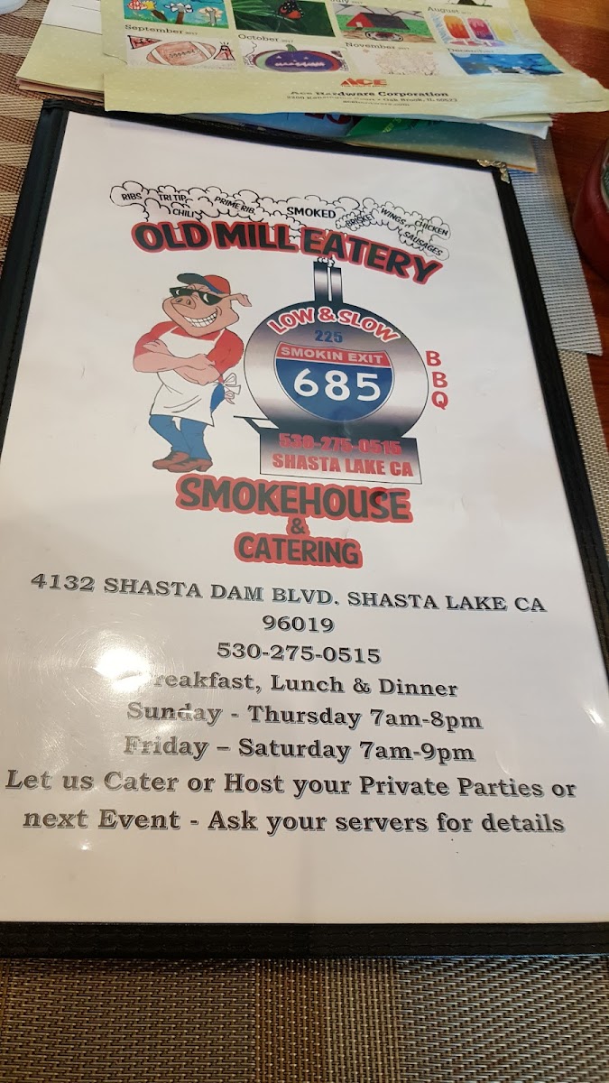 Menu Old Mill Eatery & Smokehouse-5