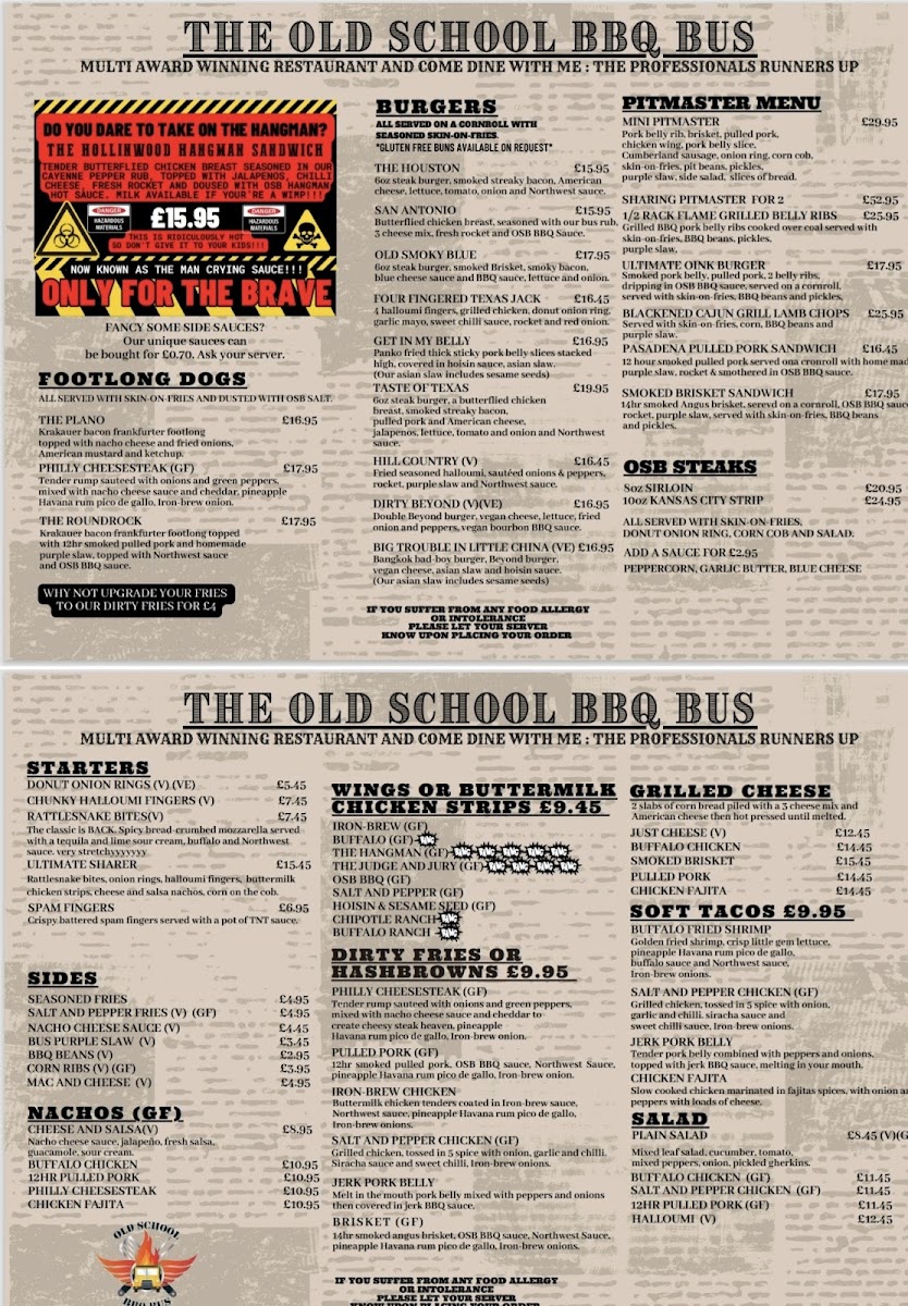 Menu Old School Bbq-1