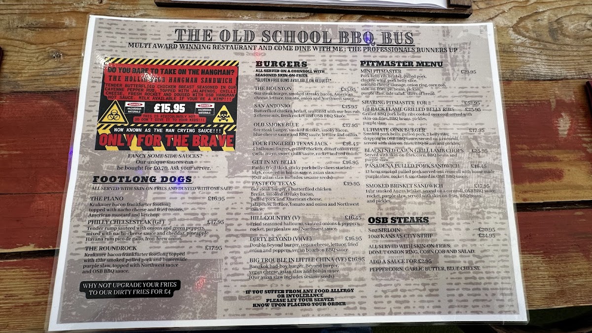 Menu Old School Bbq-10