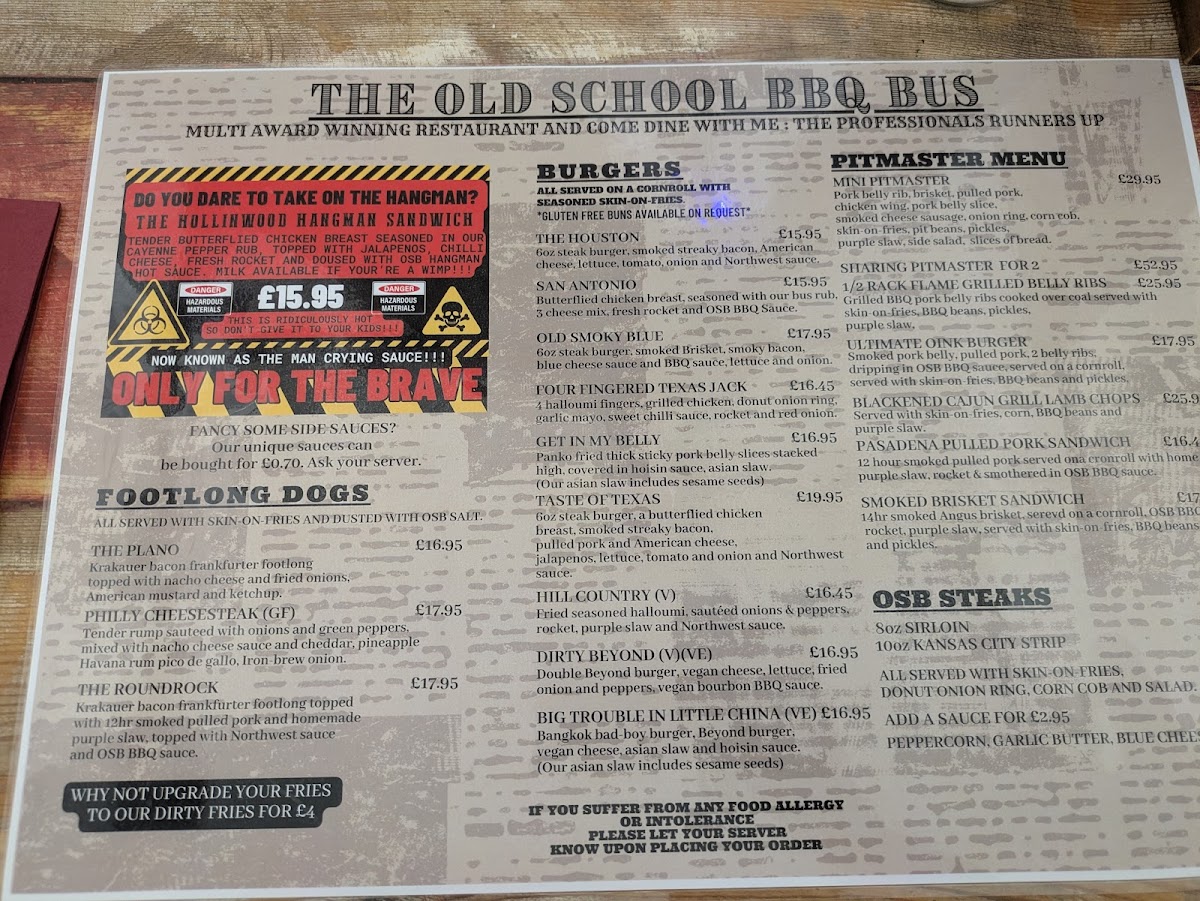 Menu Old School Bbq-7