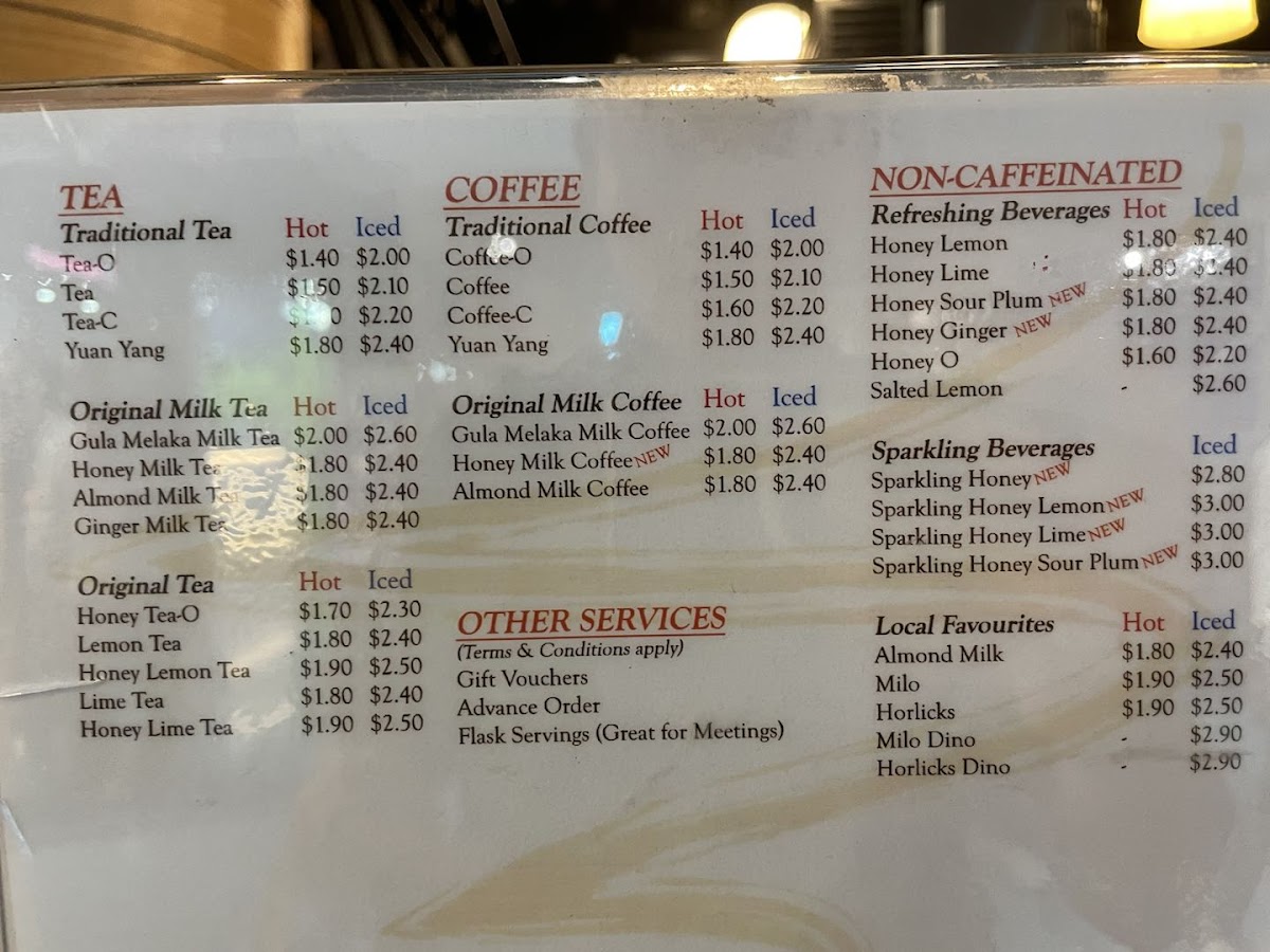 Menu Old Tea Hut (One Raffles Place)-1