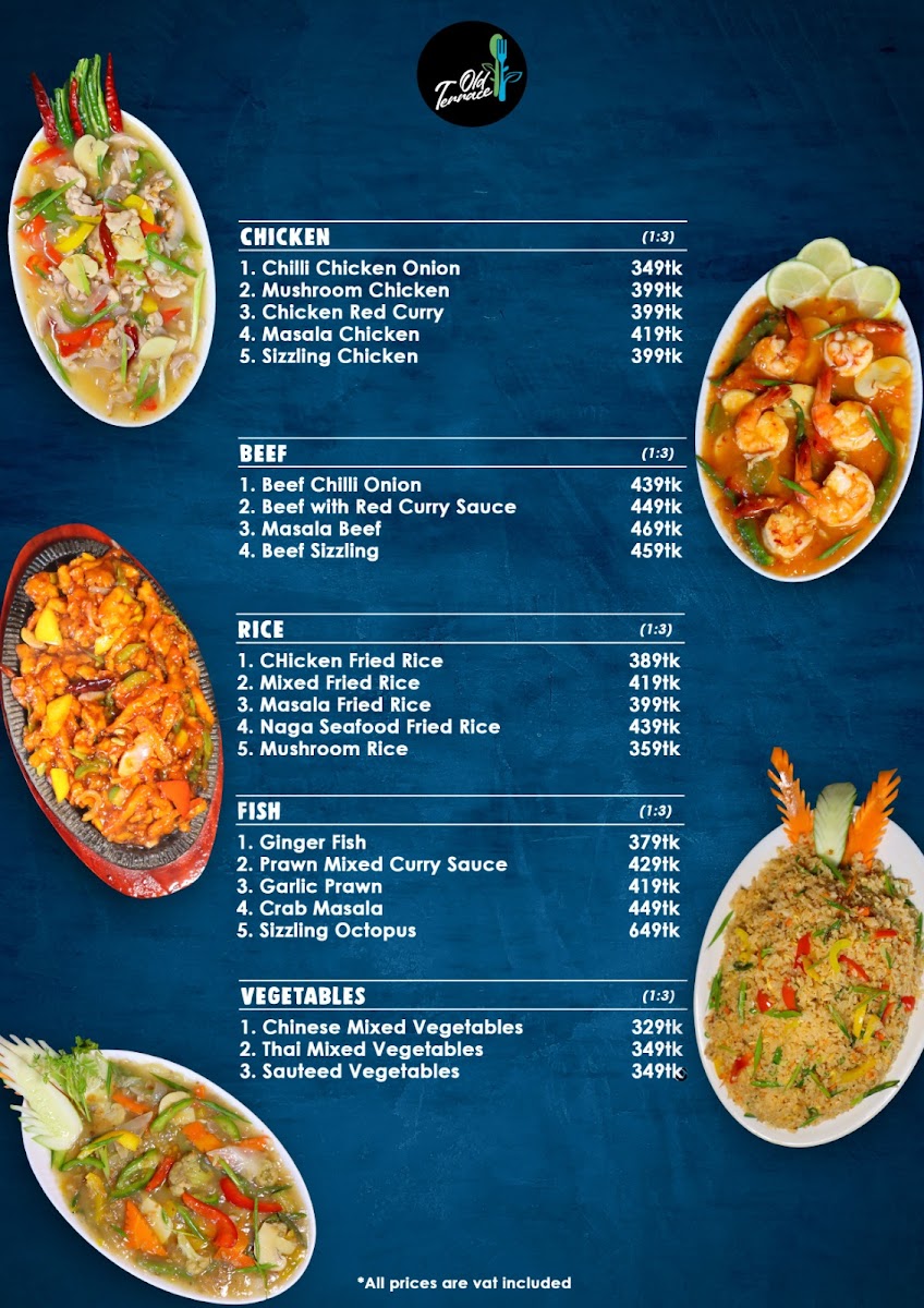 Menu Old Terrace Dhanmondi-5
