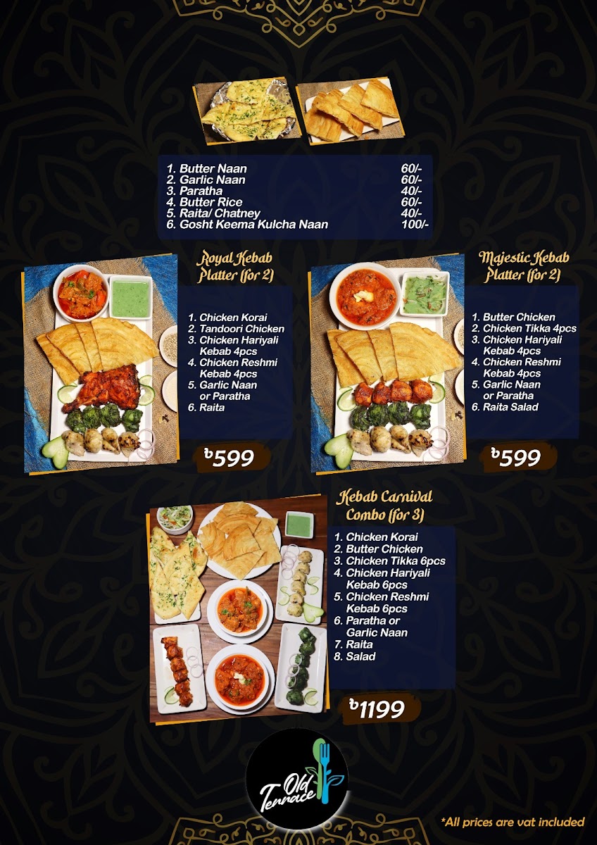 Menu Old Terrace Dhanmondi-7