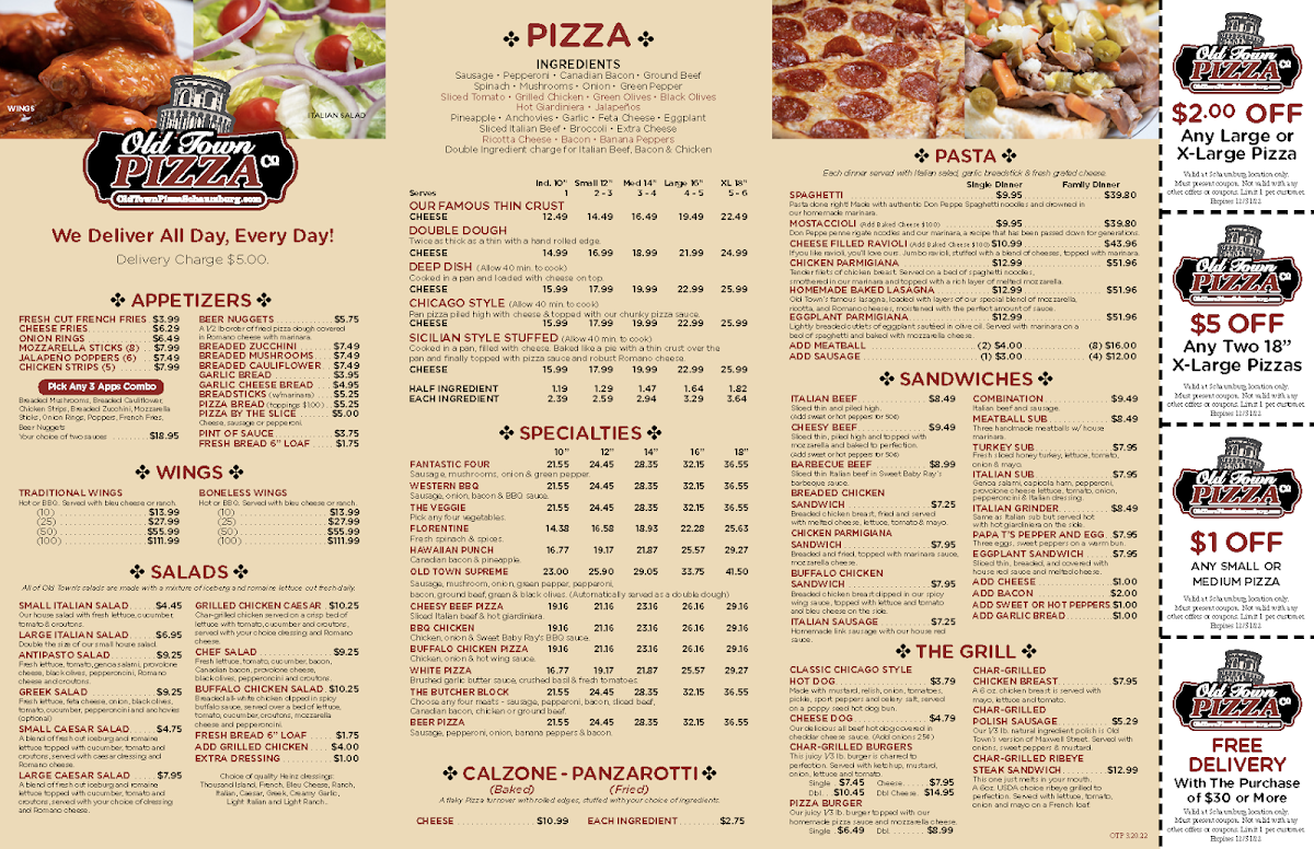 Menu Old Town Pizza Co-1