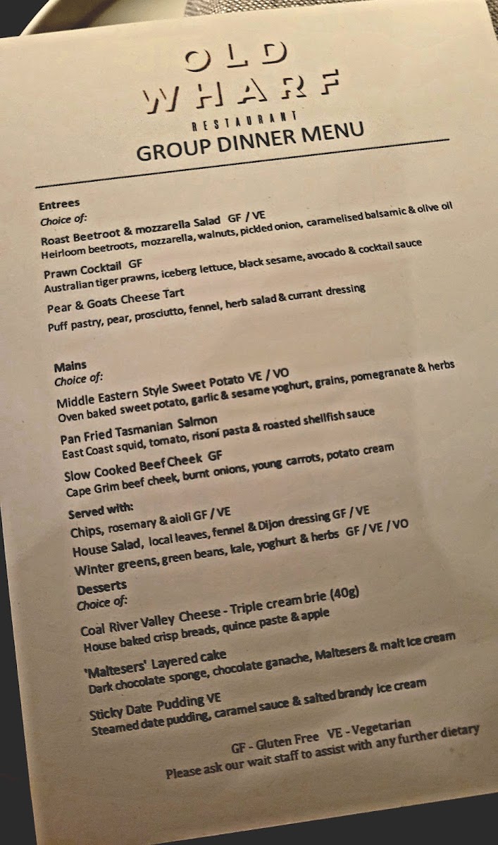 Menu Old Wharf Restaurant-6