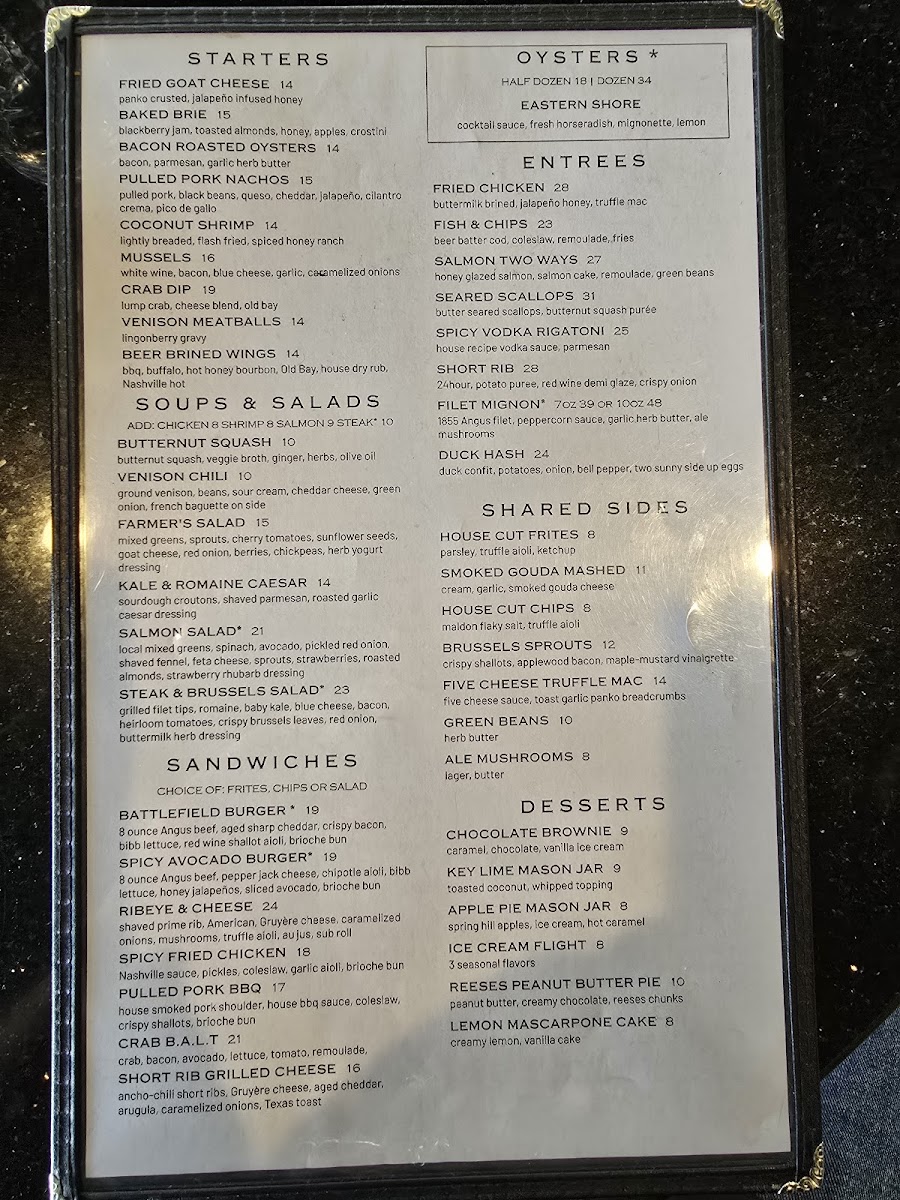 Menu Olde Dominion Tavern-2