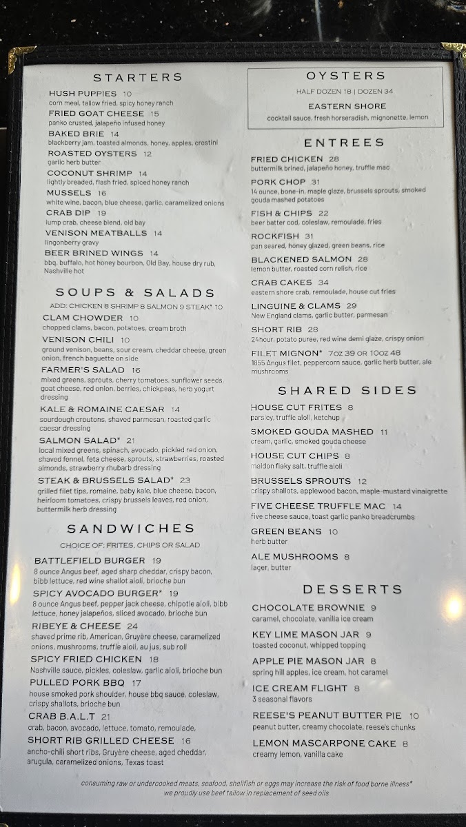 Menu Olde Dominion Tavern-4