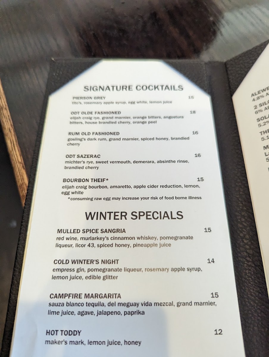 Menu Olde Dominion Tavern-8