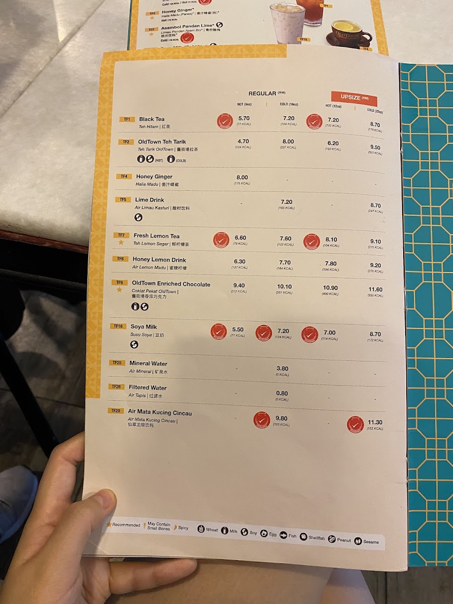 Menu Oldtown White Coffee @ Cimb Menara Commerce-2