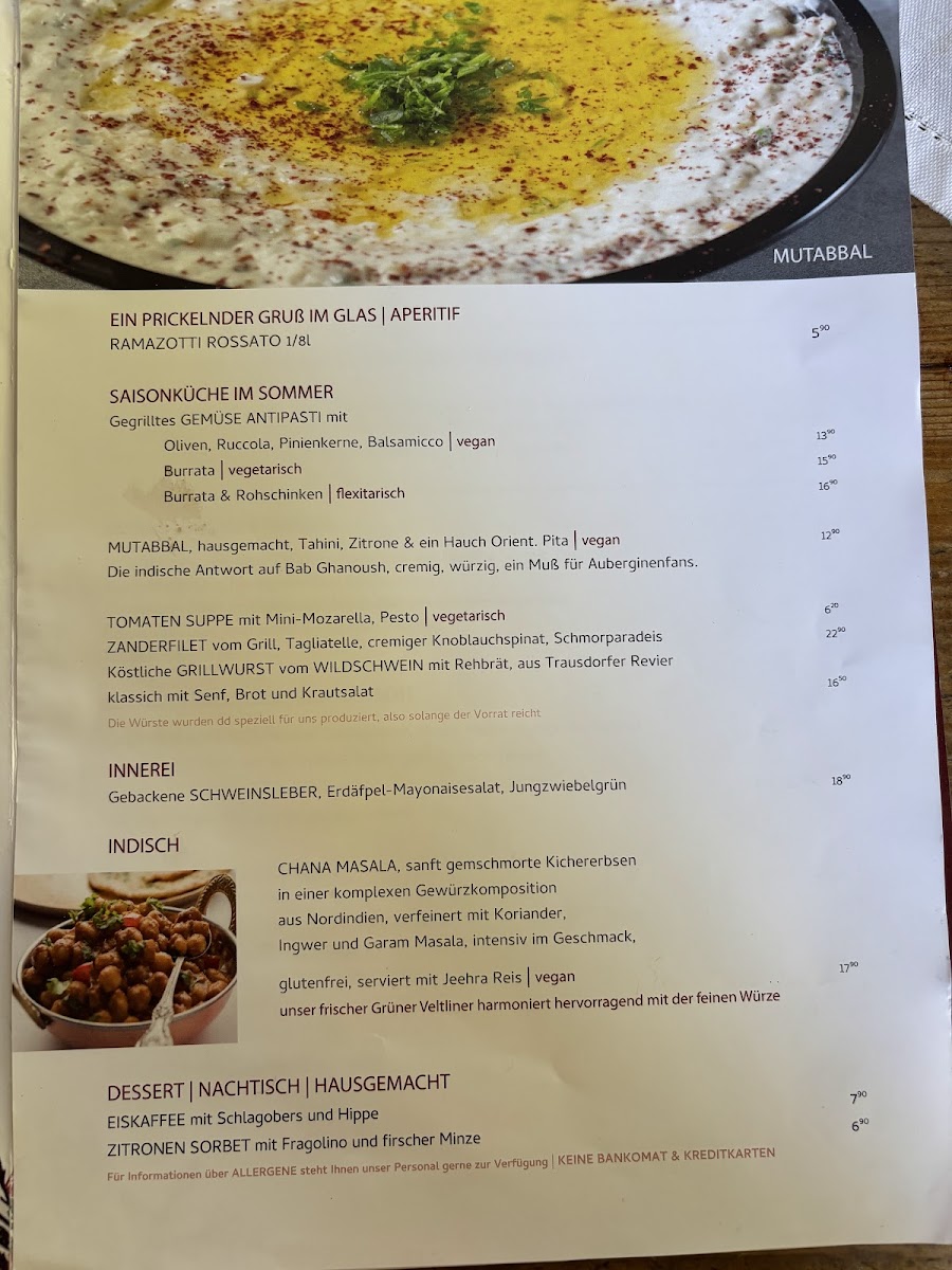 Menu Oleander Romantik-Heuriger & Zimmer-7