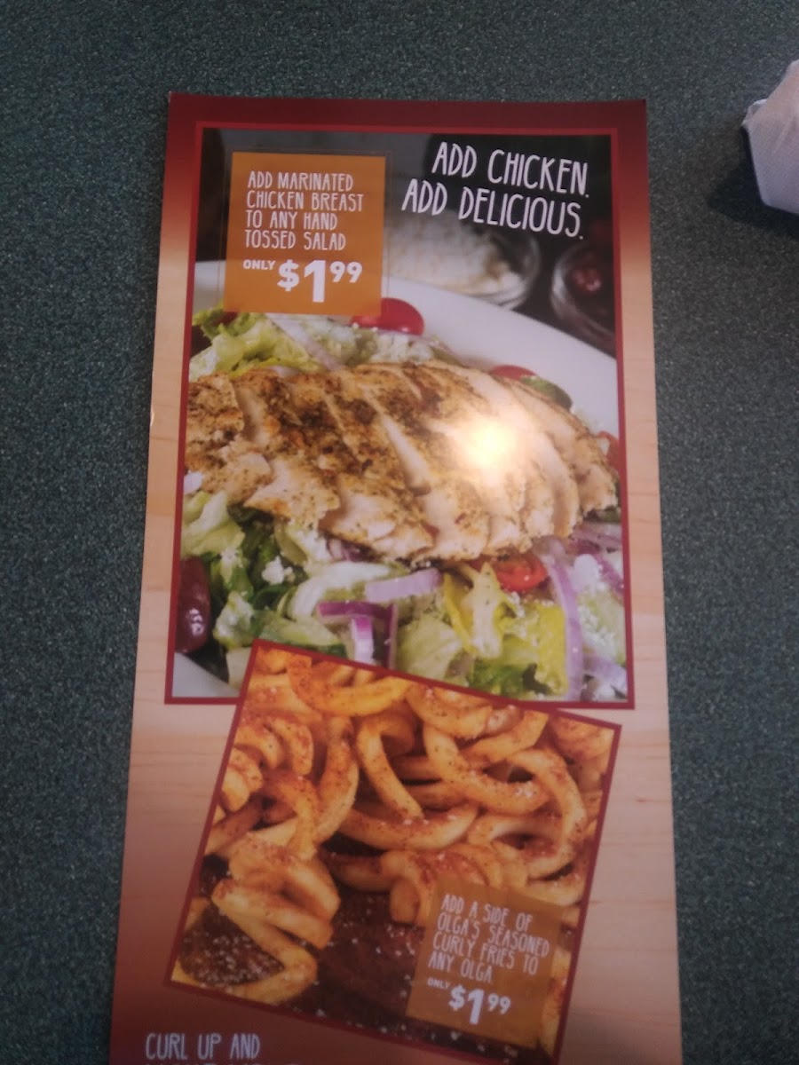 Menu Olga's Fresh Grille-1
