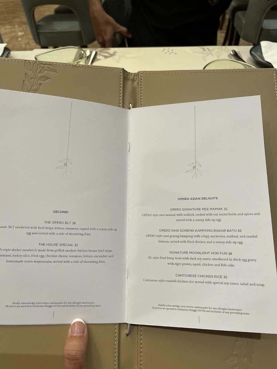 Menu Oliva Cafe @ Opero Hotel-6