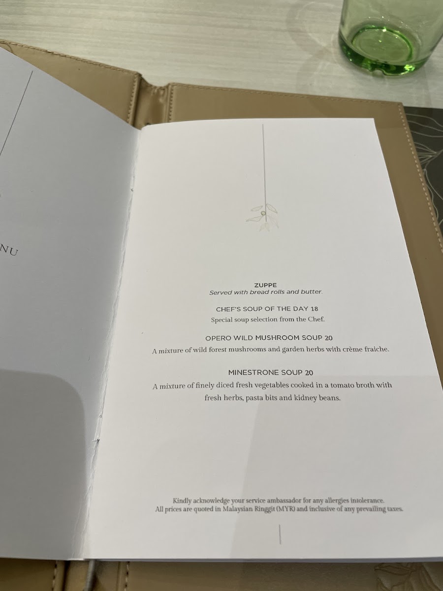 Menu Oliva Cafe @ Opero Hotel-7