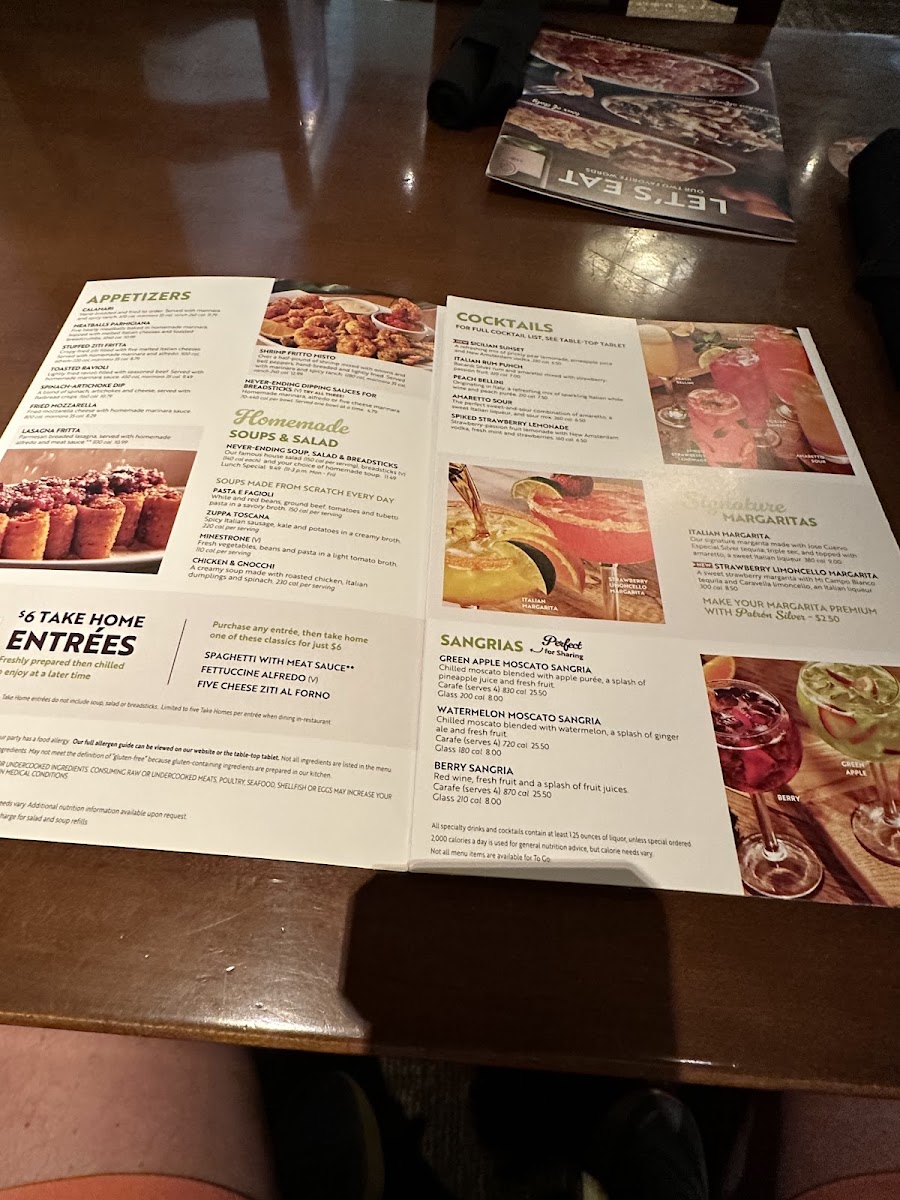Menu Olive Garden Italian Restaurant-1