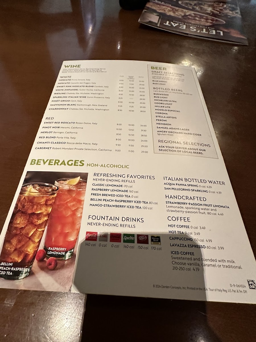 Menu Olive Garden Italian Restaurant-2