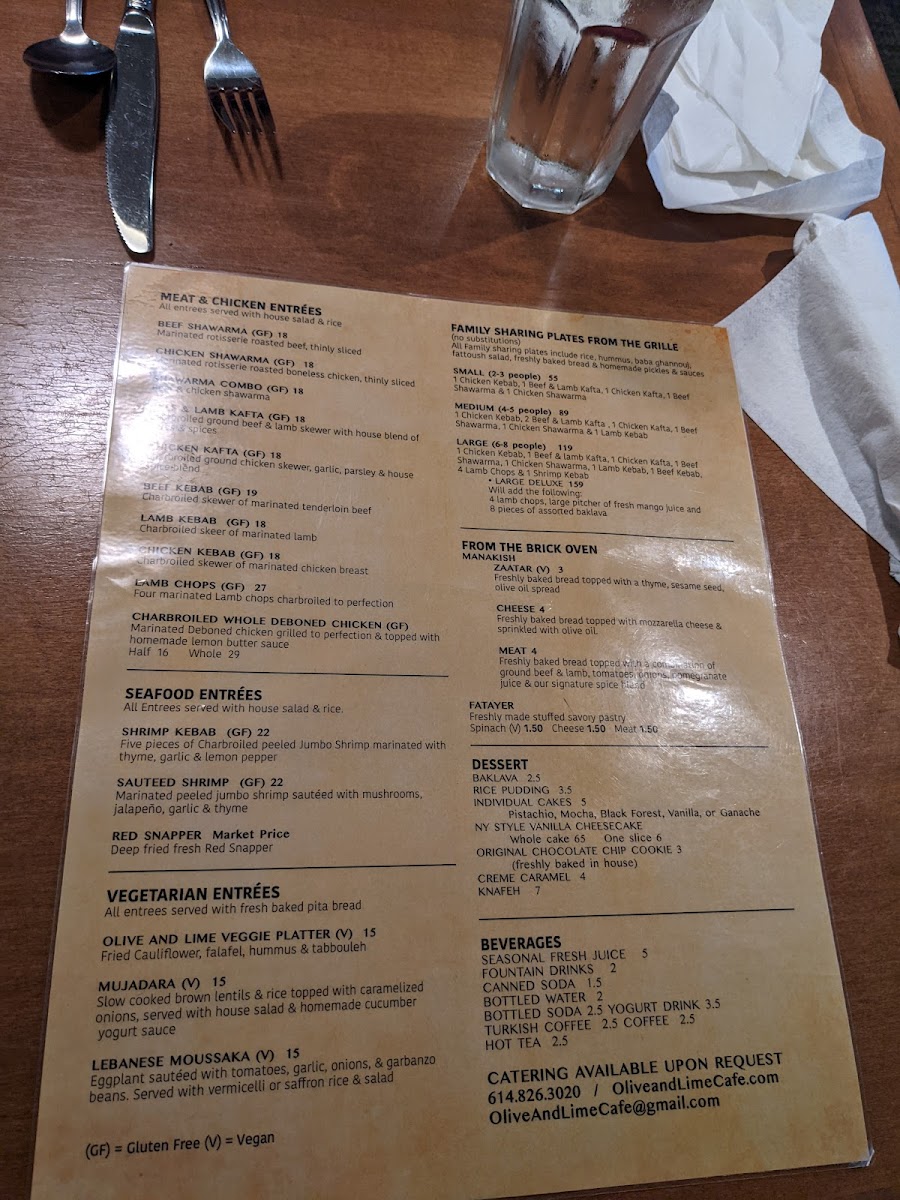 Menu Olive & Lime Cafe-10