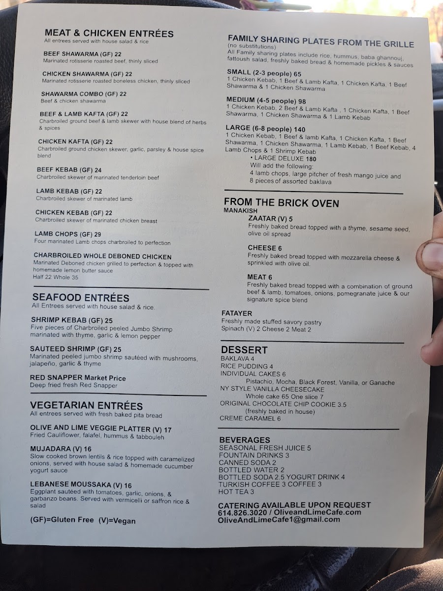 Menu Olive & Lime Cafe-3