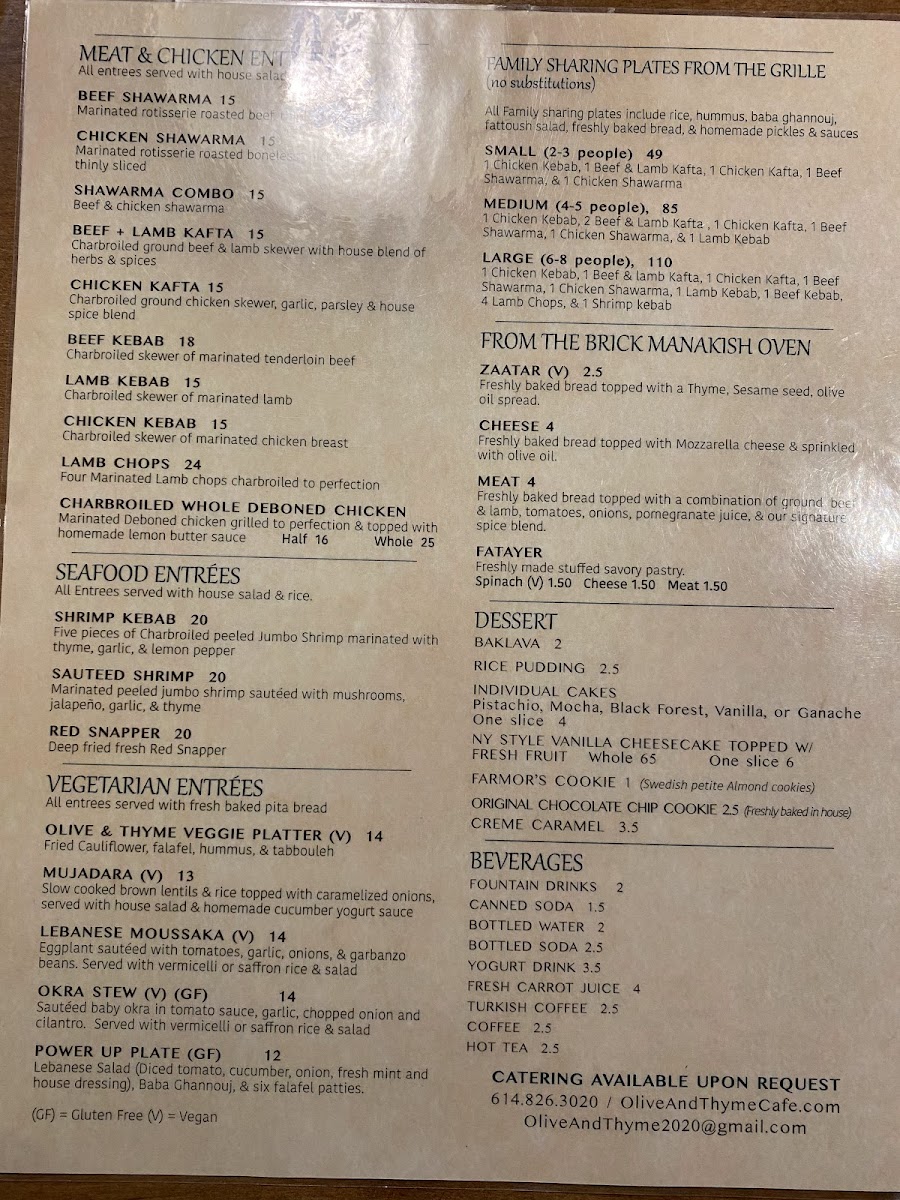 Menu Olive & Lime Cafe-7
