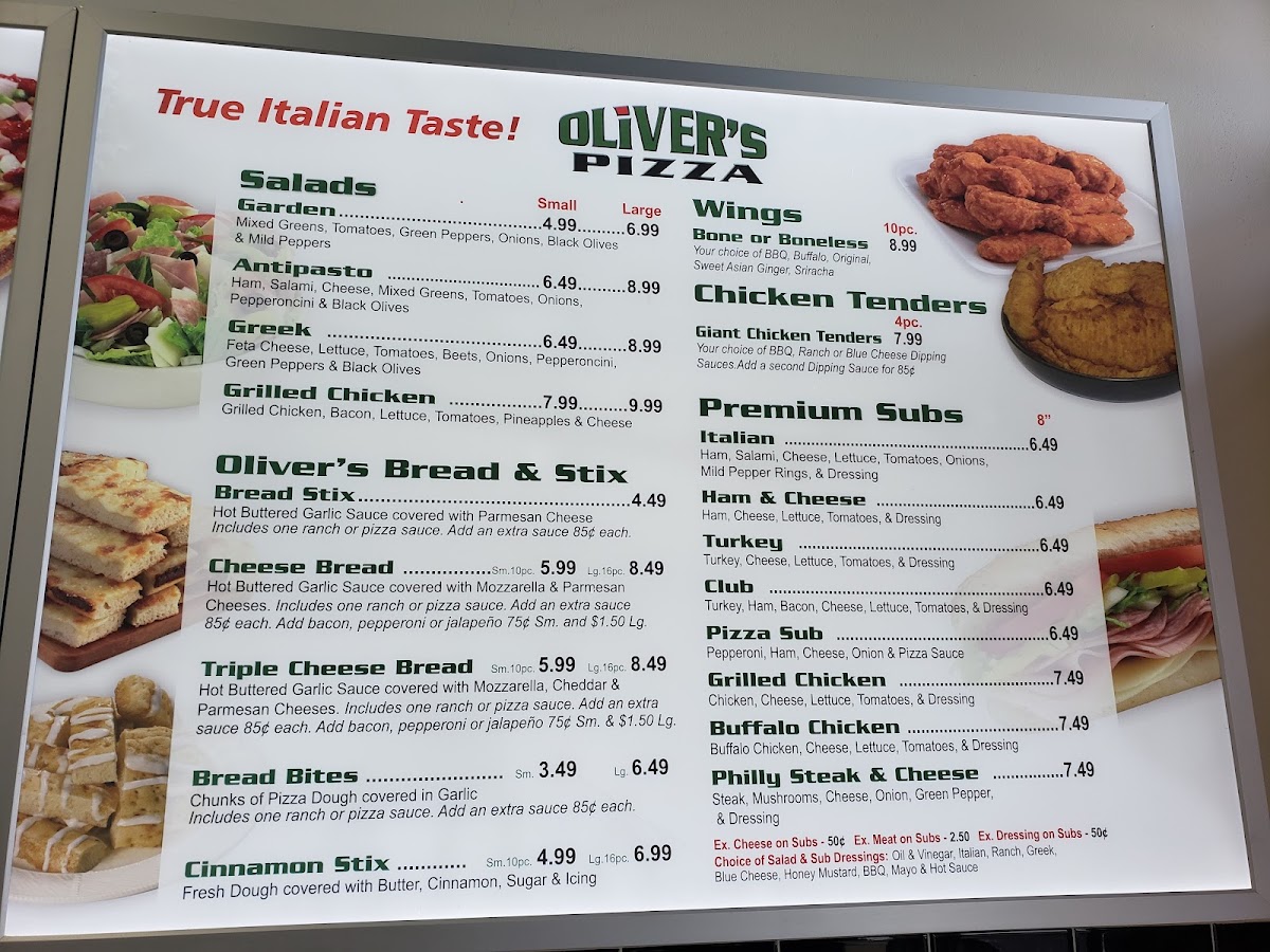 Menu Oliver's Pizza-3