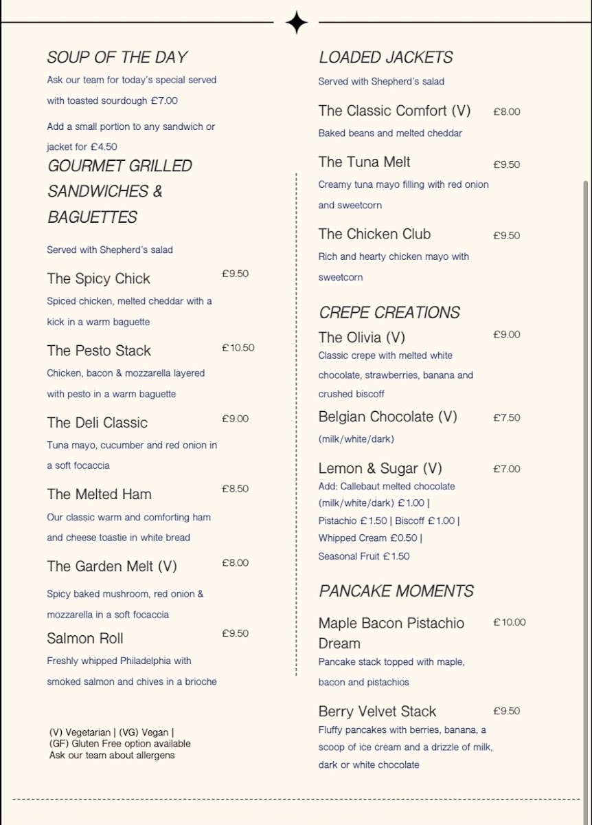 Menu Olivia's-1
