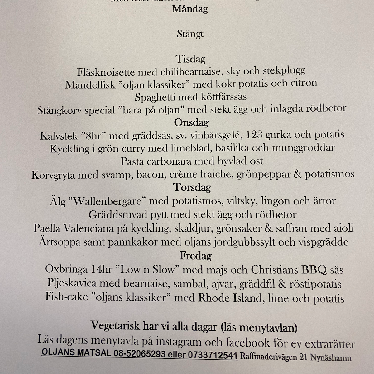 Menu Oljans Matsal & Catering-5